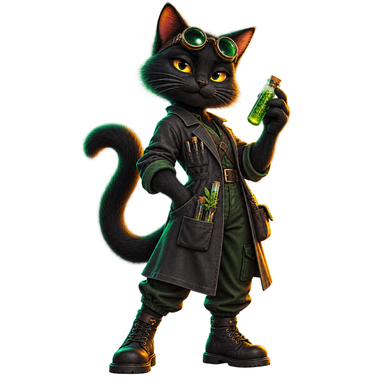 Original Lab Cat data-guide character concept